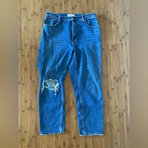 Abercrombie curve love ankle straight jeans in long